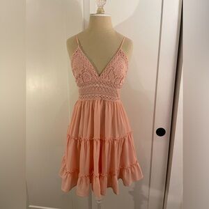Pink Lily Strappy Sundress